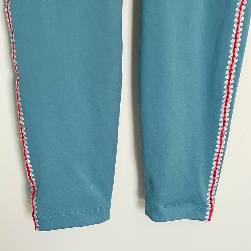 Nike Dri-Fit Blue High Rise Crochet Edge 7/8 Leggings - 47015 - Picture 6 of 11